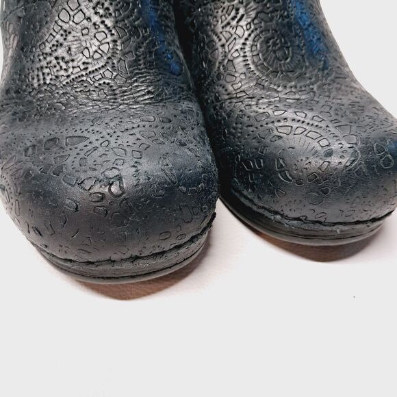 Dansko XP Clogs Professional Nurse Black Embossed Leather EU 37 / Women’s Size 6 - Picture 9 of 9